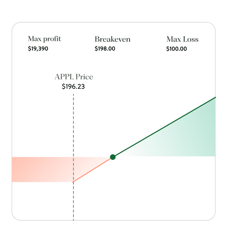 Options performance graph